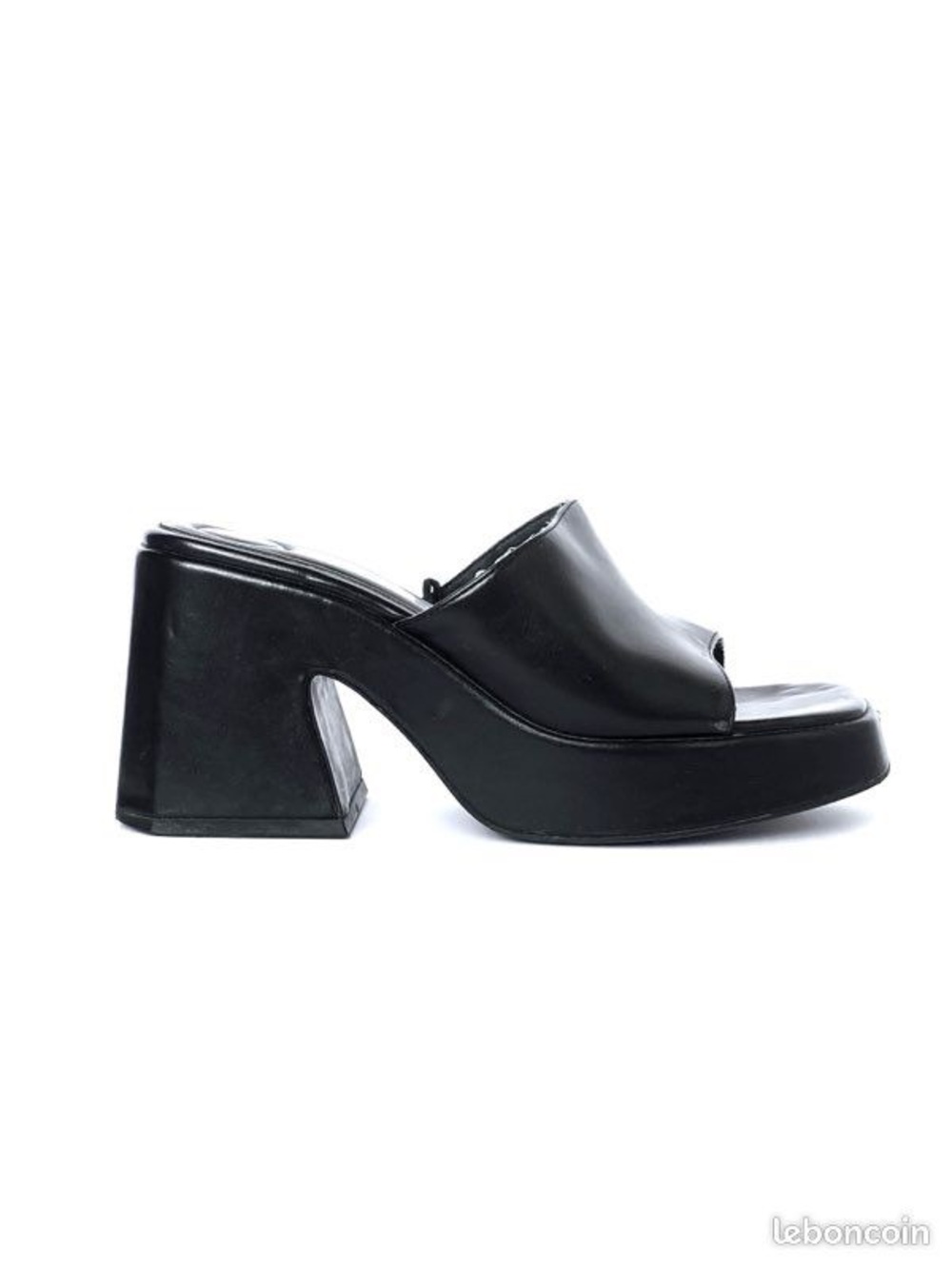 ZARA Women’s Black Block Heels Slip-On Sandals